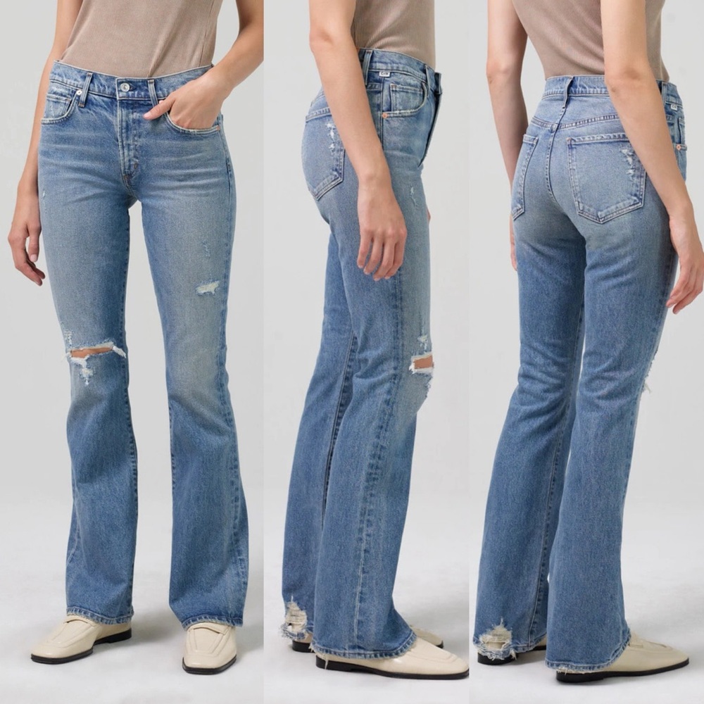 Citizens Of Humanity Emannuelle Bootcut 30 Meadow Distressed NWOT
